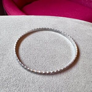 Elegant Vintage Sterling Silver Bangle Bracelet